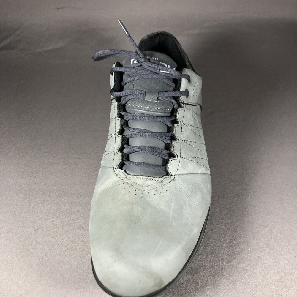 Skechers Go Golf Shoes Mens Sz 11 Gen 5 Suede Gray Lace Up - Picture 12 of 13